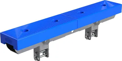 Immagine prodotto di Supporto lungo tampone in PU supporto per la barca rimorchio de barca poliuretano SUPROD PAD600-TPU, 600x100 mm, blu