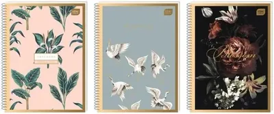 Image de Cahier à spirales A4/50 feuilles, quadrillé, Satin Gold (10 pièces) - INTERDRUK