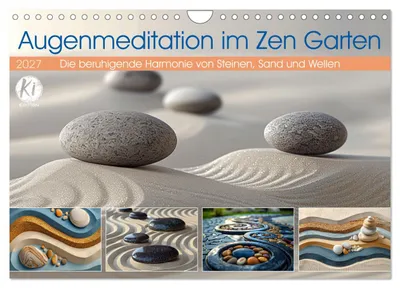 Produktbild von Augenmeditation im Zen Garten (Wandkalender 2027 DIN A4 quer), CALVENDO Monatskalender
