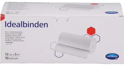 Produktbild von Hartmann Idealbinden ohne Verbandklammer 10 Stück 12 cm x 5 m