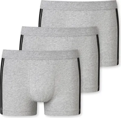 Produktbild von Schiesser Herren 3PACK Shorts 10  grau-mel. Pack (Mehrfach)