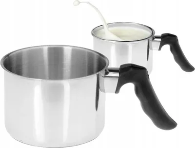 Image de Pot à lait avec poignée acier 1l 12 cm