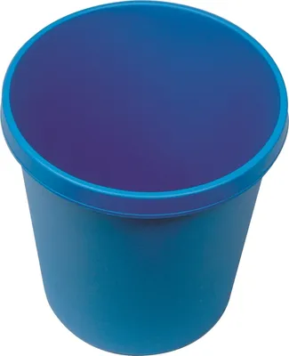 Produktbild von Papierkorb rund 18l blau Packung mit 15 Stück