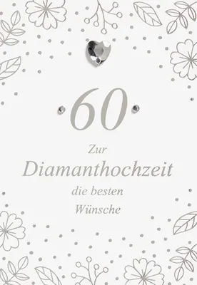 Produktbild von Diamanthochzeit  60 Hochzeitstag  Glückwunschkarte im Format 115x17cm