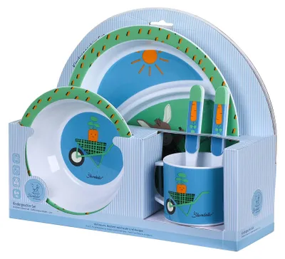 Produktbild von Sterntaler 6802106, Toddler dinner set, Blau, Mehrfarbig, Polypropylen (PP), Junge, 0,5 Jahr(e)