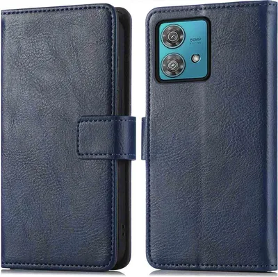 Image de imoshion Bibliothèque Luxe pour le Motorola Moto G84 - Bleu foncé