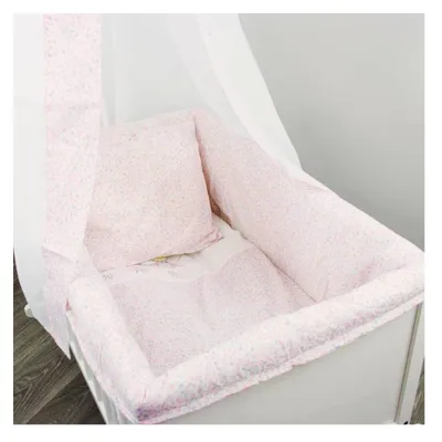 Produktbild von Alvi Komplettes Baby-Bettset 100x135 & 40x60 – „Kätzchen“ + Himmel & Nestchen