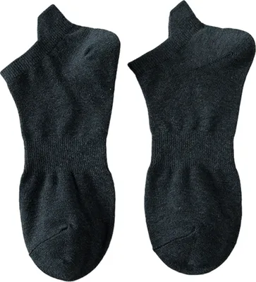 Produktbild von 1 Paar Herren-Bootssocken, niedrig geschnitten, flach, Baumwolle, einfarbig, hohe Elastizität, rutschfest, weich, schweißabsorbierend, schrumpffest, kurze, unsichtbare Sport-Socken