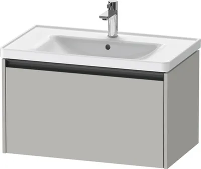 Produktbild von Duravit Ketho.2 Wastafelonderkast 78,4x45,5x44 cm Mat Betongrijs