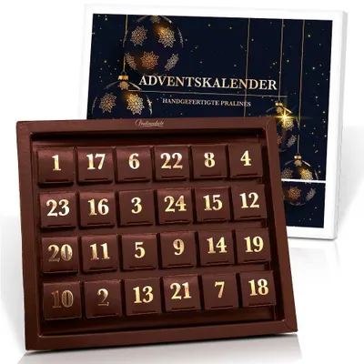 Produktbild von Pralinenbote - Adventskalender mit 24 handgefertigten Pralinen, 300 g