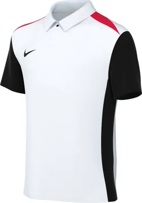 Zdjęcie produktu dla NIKE Dri-Fit Academy Pro 24, koszulka polo z krótkim rękawem dla dzieci, biała/czarna/jasna czerwień