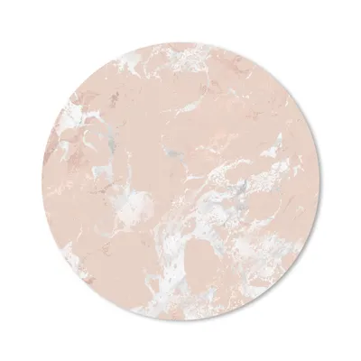Produktbild von MuchoWow® Mauspad Mousepad Marmor - Rosa - Weiß 50x50 cm - Mousepads - Maus Mat - Pad - Mausunterlage - Vinyl
