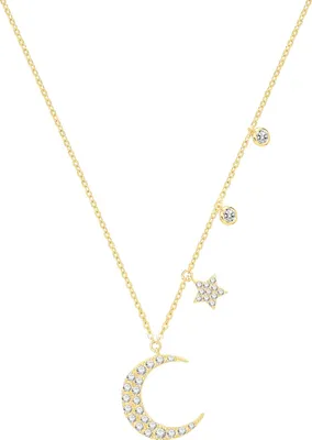 Produktbild von Edle 9 Karat (375) Gold Damen - Halskette mit Zirkonia - 44cm*14mm; TRS27796