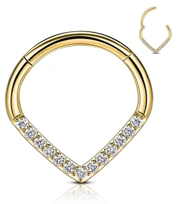 Zdjęcie produktu dla G23 Titan kroplowe pierścienie septum Clicker - 16G biżuteria Daith