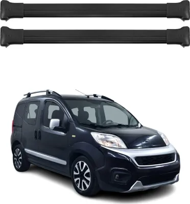 Immagine prodotto di Portapacchi base per Fiat Fiorino 2007-2016 75kg alluminio nero 2 pz