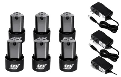 Image de Batterie lithium-ion, capacité de 3000 mAh, compatibilité universelle, chargeur 6 BATTERIE-3