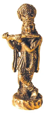 Produktbild von Krishna stehend Messing 3cm