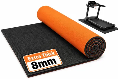 Image de Tapis de sol de fitness - Protection pour le sol - Épaisseur : 8 mm - Dimensions : 120 x 60 cm