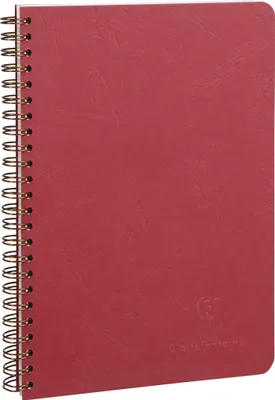 Produktbild von Clairefontaine 5x Spiralbuch Age Bag A5 kariert 50 Blatt - Rot 785322C