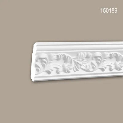 Produktbild von PROFHOME 150189 Eckleiste aus Polyurethan Deckenleiste Stuckleiste 2 m