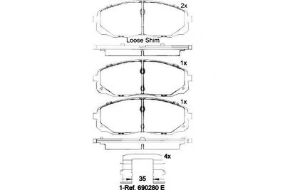 Produktbild von BREMBO Bremsbeläge Satz Vorne für KIA CARNIVAL / GRAND CARNIVAL III (VQ) P 30 095