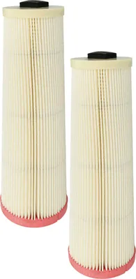 Produktbild von vhbw 2 Staubsaugerfilter kompatibel mit Dustcontrol DC 2800, 1800, 2900 eco Staubsauger - HEPA-Filter Orange Weiß