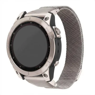 Productafbeelding van imoshion QuickFit® Milanees bandje - Garmin 22 mm aansluiting - Maat L/XL - Starlight, AI-gegenereerde afbeelding