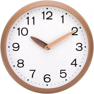 Image de Horloge murale noire en bois synthétique, style moderne, pour salon, cuisine, chambre ou bureau, 30 cm