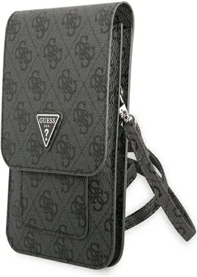 Produktbild von Guess taška cez rameno unisex 4G Triangle Design čierno-sivá univerzálna 16 x10cm