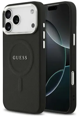 Produktbild von Etui Guess Classic Logo Magsafe Do Iphone 17 Pro Max Czarny