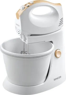 Image de Batteur à Main SENCOR SHM 5330-EUE3, 500 W, Avec Bol Rotatif, 5 Vitesses, Blanc