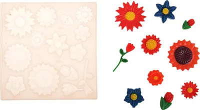 Produktbild von Silikonform für Zuckermasse FLOWERS 14gn FLOWERS