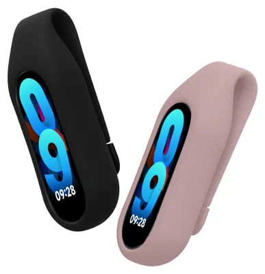Produktbild von kwmobile 2x Silikon Fitnesstracker Halterung für Xiaomi Mi Band 10 / 9 / 8 Clip Halter - Fitness Tracker Hülle für Sport - TPU Schutzhülle ohne