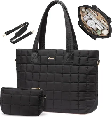 Produktbild von Laptoptasche Damen 17 Zoll Schwarz Business Uni Büro Handtasche