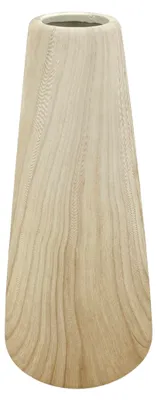 Produktbild von Keramikvase Cora, 11,5x11,5x26 cm - Holzoptik