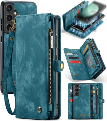 Produktbild von Caseme Samsung Hülle mit Zipper 2in1 Samsung S26-Blau