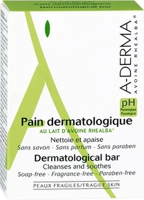 Image de A-derma Savon dermatologique, 100g - Nettoyage en douceur pour les peaux sensibles