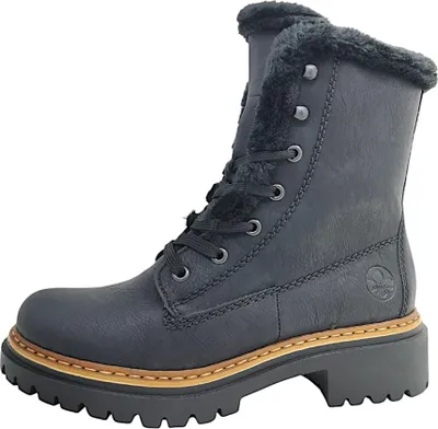 Produktbild von RIEKER Damen Bikerboots schwarz Kunstleder - Größe: 41