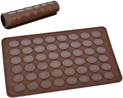 Immagine prodotto di Tappetino ORION stampo in silicone per 48 macarons, piastra per macarons alla meringa