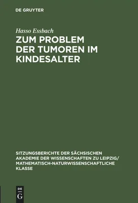 Produktbild von Zum Problem der Tumoren im Kindesalter
