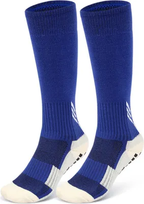 Produktbild von INF Anti-Rutsch-Fußball-Kniestrümpfe, 2 Paar Blau