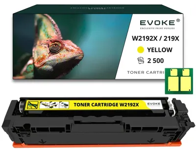 Produktbild von Evoke Toner, kompatibel mit HP W2192X (219X), Gelb, für Color LaserJet Pro 3202dw/3202dn, 3302fdw/3302fdn/3302sdw