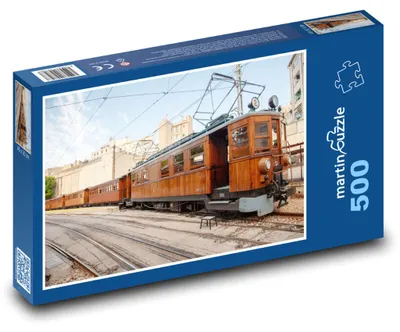 Zdjęcie produktu dla Puzzle 500 Historyczny pociąg na Majorce - martinpuzzle