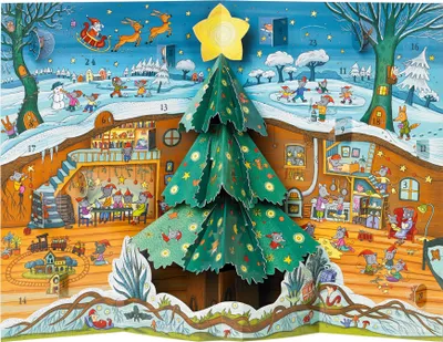 Produktbild von Weihnachten bei Familie Maus Pop-up-Adventskalender