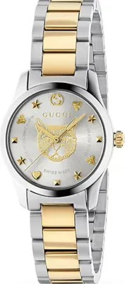 Produktbild von Gucci Damenuhr YA126596 Edelstahl teilvergoldet