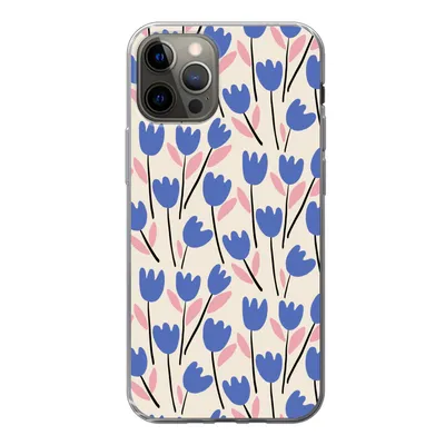 Produktbild von MuchoWow® Handyhülle Schutzhülle Hülle für iPhone 13 Pro Blume - Muster - Tulpe Silikon Softcase Handy Hülle - Handy-Tasche