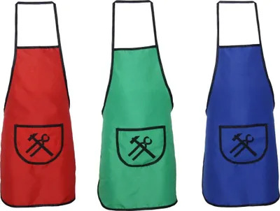 Produktbild von Kinderschürze Werkenschürze Teflon Malschürze Bastelschürze Polyester, Farbe:blau, Größe:M