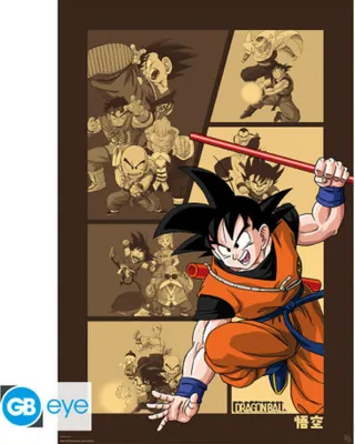 Produktbild von P. Derive: Animation: Dragon Ball - Goku Retro Poster 91x61 cm