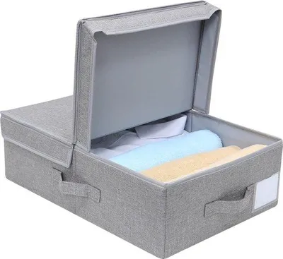 Obrázek produktu pro Skládací úložný box, tmavě šedý