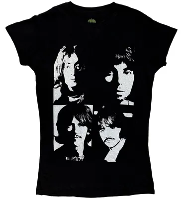 Zdjęcie produktu dla The Beatles Back In The USSR (Back Print) Black M Damskie Koszulka